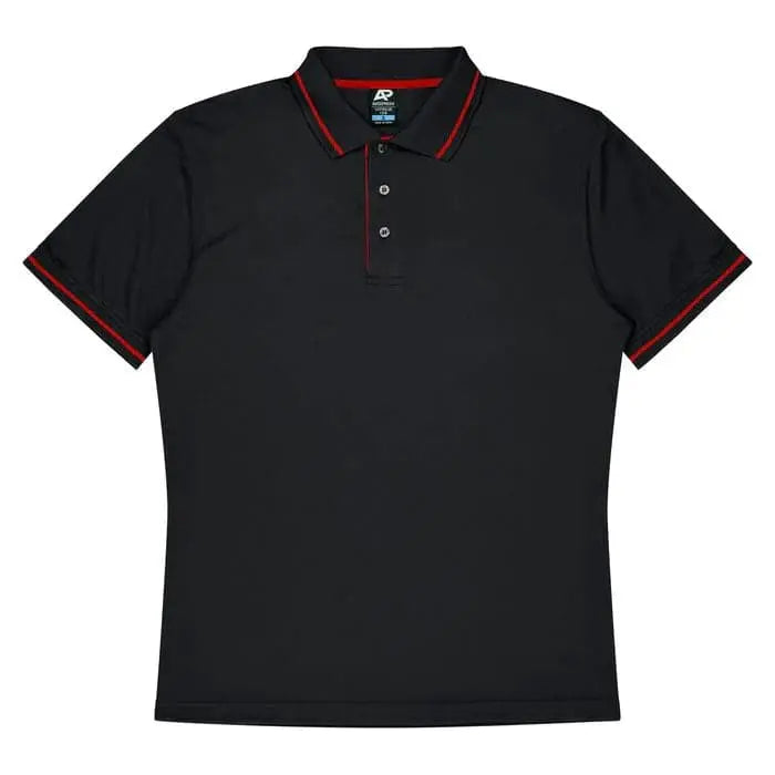 Aussie Pacific Cottesloe Men's Polo Shirt 1319  Aussie Pacific BLACK/RED S